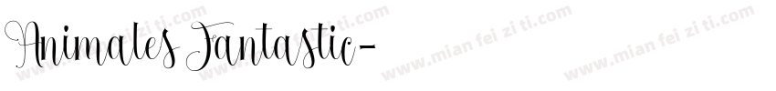 Animales Fantastic字体转换